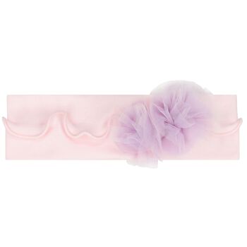 Baby Girls Pink Flower Tulle Headband